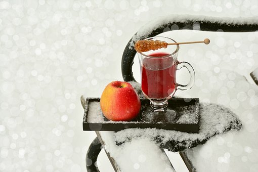 Holunder-Tee im Winter